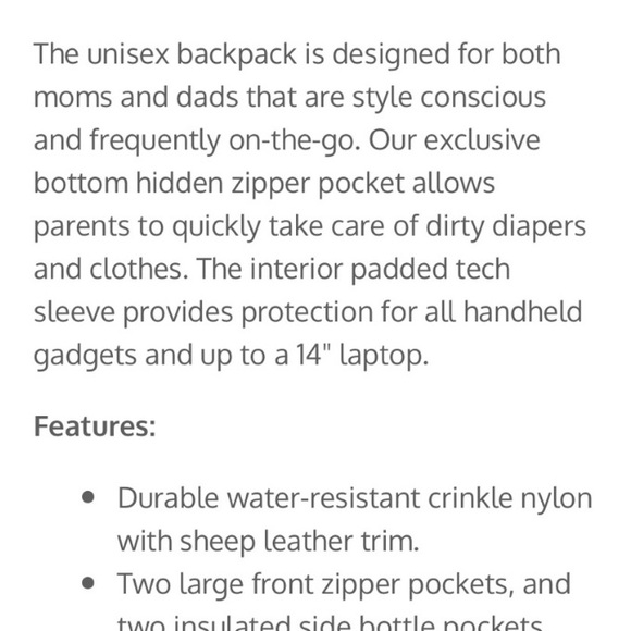 ❤️ TWElVElittle Unisex Courage Backpck, diaper bag - Picture 10 of 16